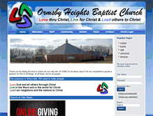 Tablet Screenshot of ormsbyheights.com